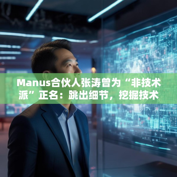 Manus合伙人张涛曾为“非技术派”正名：跳出细节，挖掘技术的真正用途