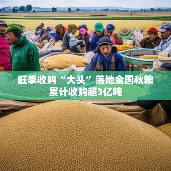 旺季收购“大头”落地全国秋粮累计收购超3亿吨