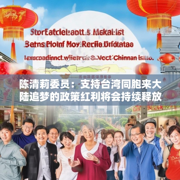 陈清莉委员：支持台湾同胞来大陆追梦的政策红利将会持续释放
