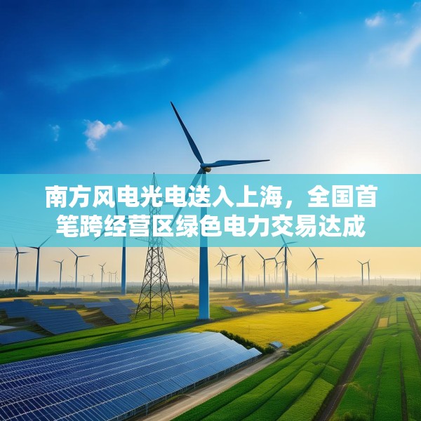 南方风电光电送入上海，全国首笔跨经营区绿色电力交易达成