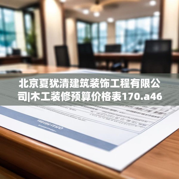北京夏犹清建筑装饰工程有限公司|木工装修预算价格表170.a46b47c50fgy.57wew