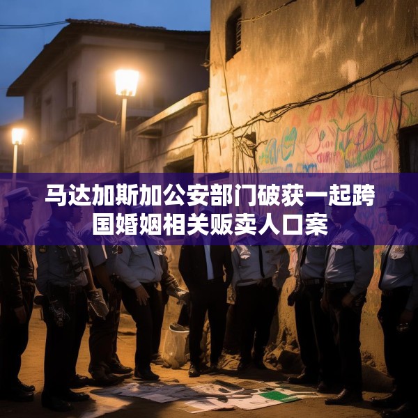 马达加斯加公安部门破获一起跨国婚姻相关贩卖人口案