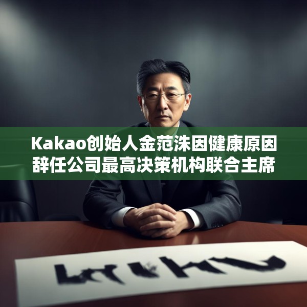 Kakao创始人金范洙因健康原因辞任公司最高决策机构联合主席