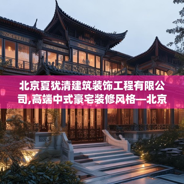 北京夏犹清建筑装饰工程有限公司,高端中式豪宅装修风格—北京夏犹清建筑装饰工程有限公司468.a344b345c348fgy.355nbn
