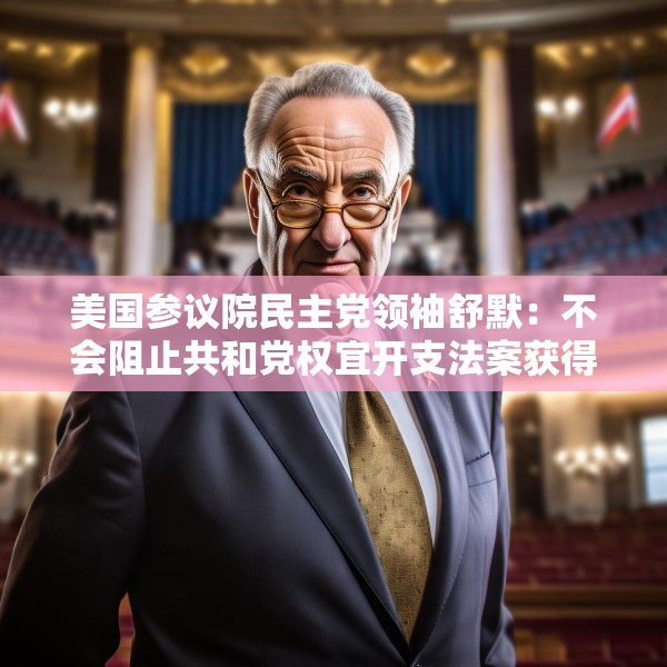 美国参议院民主党领袖舒默：不会阻止共和党权宜开支法案获得通过