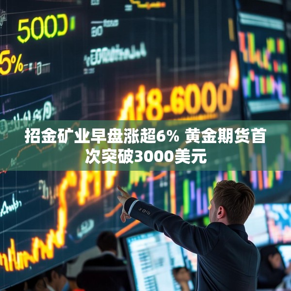 招金矿业早盘涨超6% 黄金期货首次突破3000美元