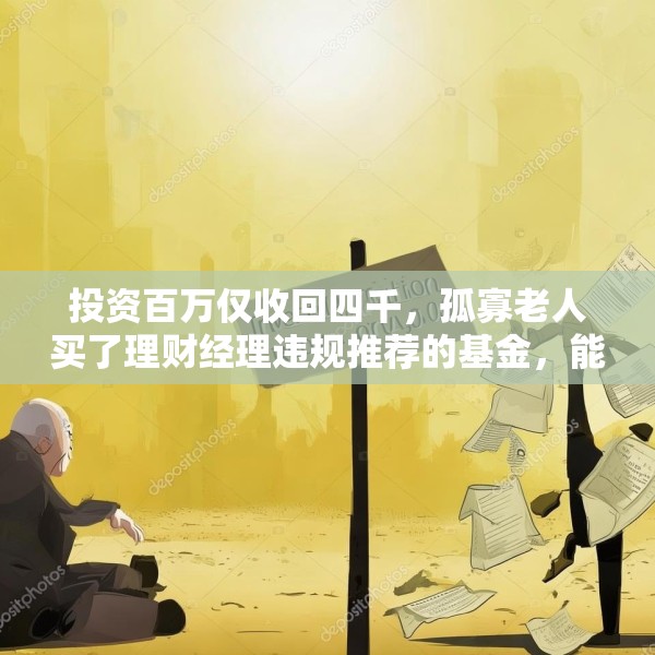 投资百万仅收回四千，孤寡老人买了理财经理违规推荐的基金，能获赔吗？