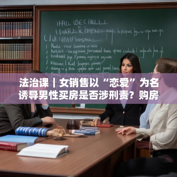 法治课｜女销售以“恋爱”为名诱导男性买房是否涉刑责？购房合同有效吗？