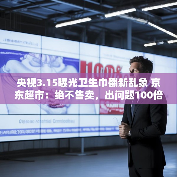 央视3.15曝光卫生巾翻新乱象 京东超市：绝不售卖，出问题100倍赔偿