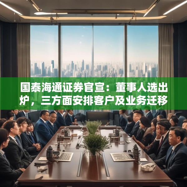 国泰海通证券官宣：董事人选出炉，三方面安排客户及业务迁移