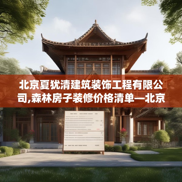 北京夏犹清建筑装饰工程有限公司,森林房子装修价格清单—北京夏犹清建筑装饰工程有限公司371.a247b248c251fgy.258cvcx