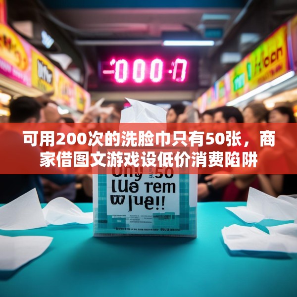 可用200次的洗脸巾只有50张，商家借图文游戏设低价消费陷阱