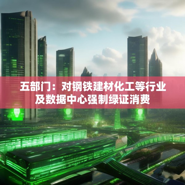 五部门：对钢铁建材化工等行业及数据中心强制绿证消费