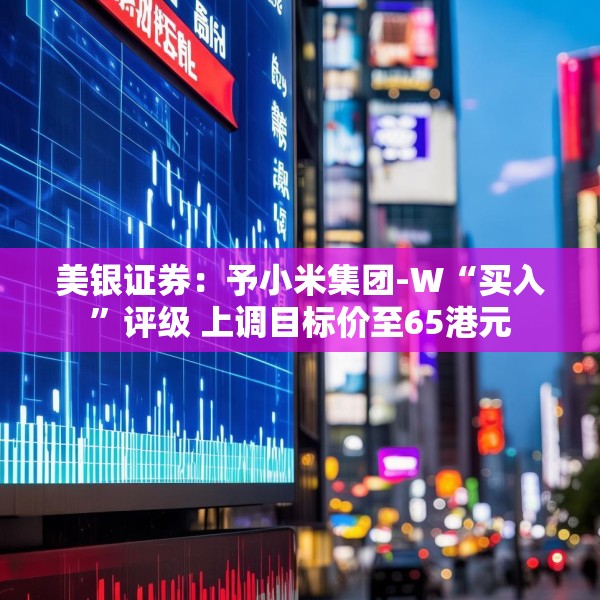 美银证券：予小米集团-W“买入”评级 上调目标价至65港元