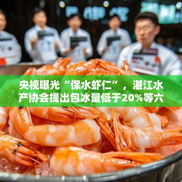 央视曝光“保水虾仁”，湛江水产协会提出包冰量低于20%等六大整改措施