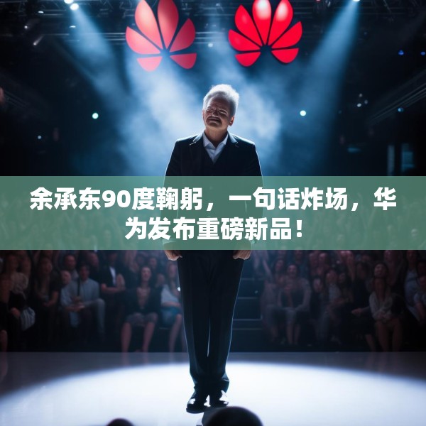 余承东90度鞠躬，一句话炸场，华为发布重磅新品！