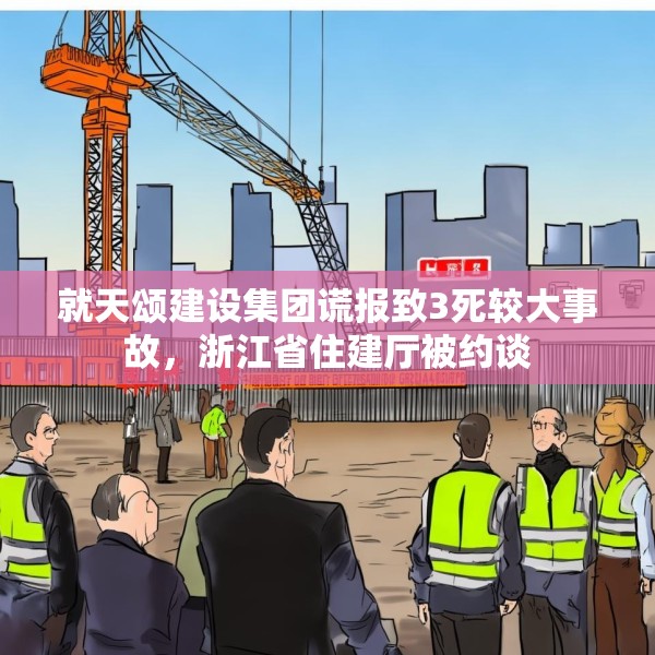 就天颂建设集团谎报致3死较大事故，浙江省住建厅被约谈