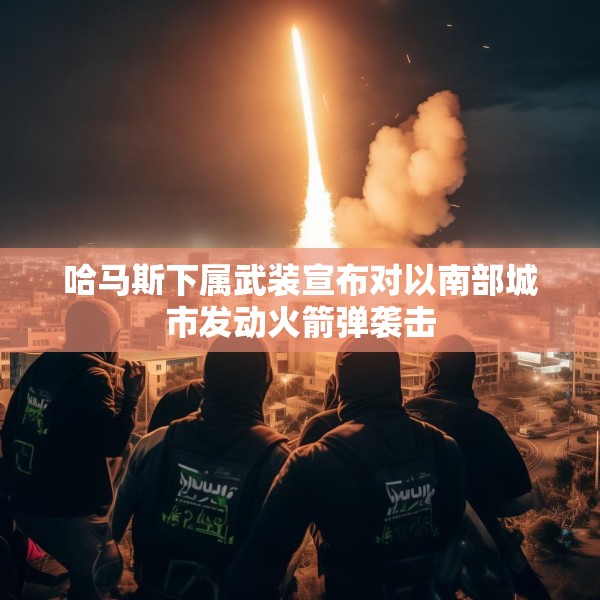 哈马斯下属武装宣布对以南部城市发动火箭弹袭击