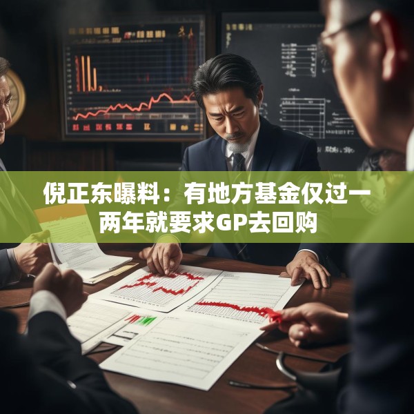 倪正东曝料：有地方基金仅过一两年就要求GP去回购