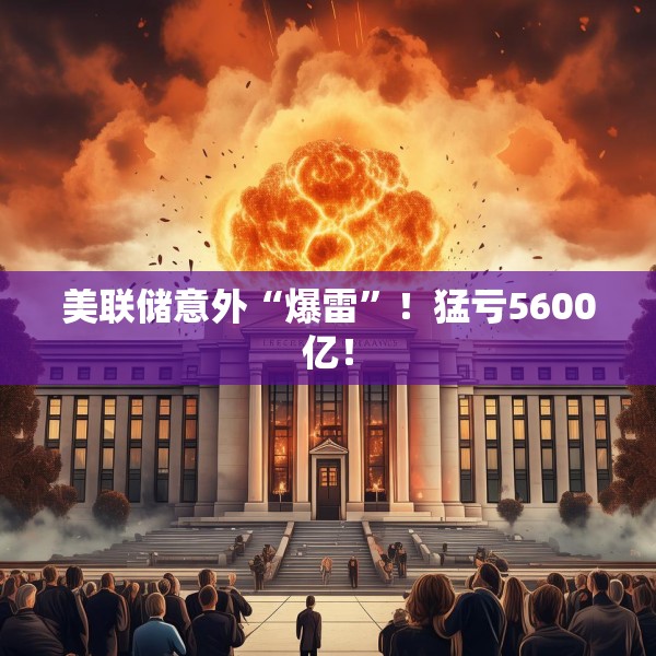 美联储意外“爆雷”！猛亏5600亿！
