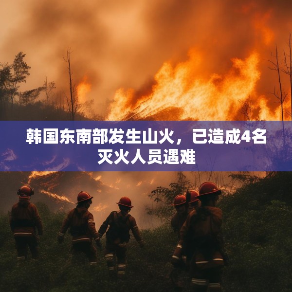 韩国东南部发生山火，已造成4名灭火人员遇难