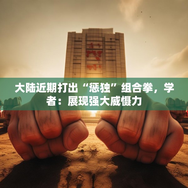 大陆近期打出“惩独”组合拳，学者：展现强大威慑力