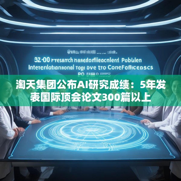 淘天集团公布AI研究成绩：5年发表国际顶会论文300篇以上