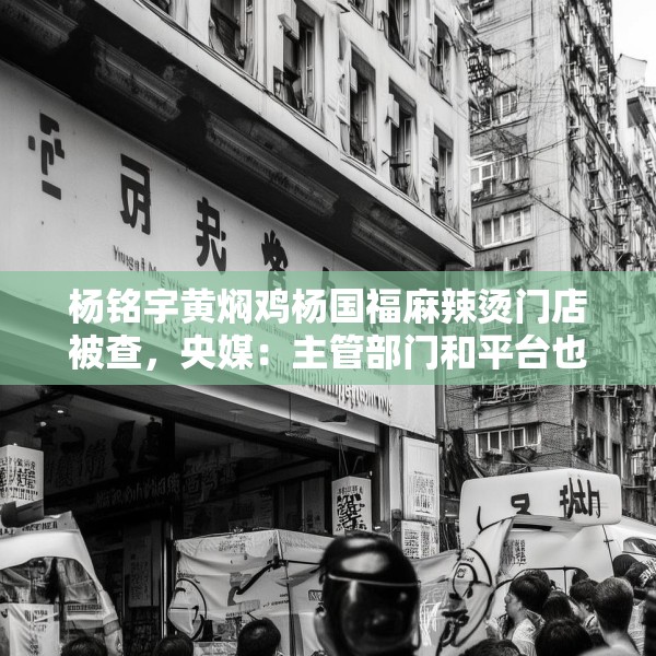 杨铭宇黄焖鸡杨国福麻辣烫门店被查，央媒：主管部门和平台也该反思