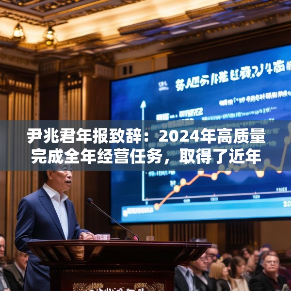 尹兆君年报致辞：2024年高质量完成全年经营任务，取得了近年来最好的经营业绩