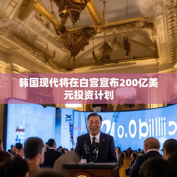 韩国现代将在白宫宣布200亿美元投资计划