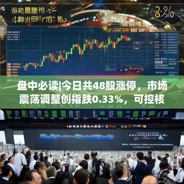 盘中必读|今日共48股涨停，市场震荡调整创指跌0.33%，可控核聚变概念逆势大涨