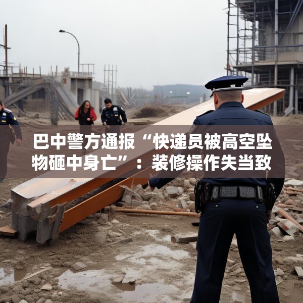 巴中警方通报“快递员被高空坠物砸中身亡”：装修操作失当致方钢掉落，2人被刑拘