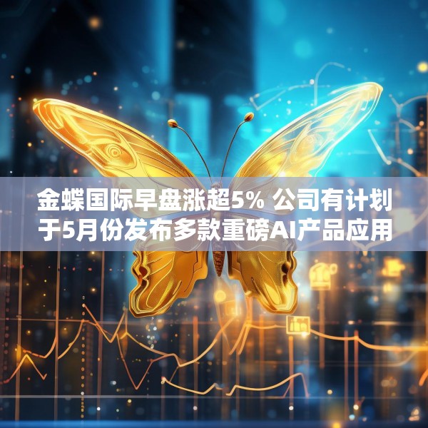 金蝶国际早盘涨超5% 公司有计划于5月份发布多款重磅AI产品应用