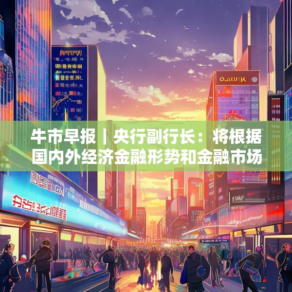 牛市早报｜央行副行长：将根据国内外经济金融形势和金融市场运行情况择机降准降息