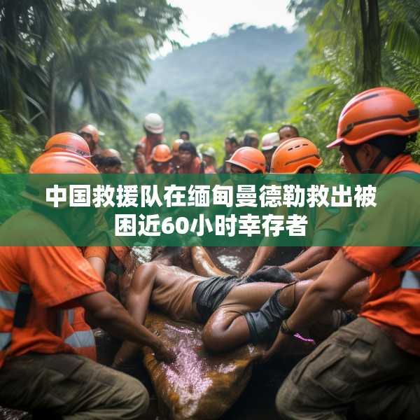 中国救援队在缅甸曼德勒救出被困近60小时幸存者