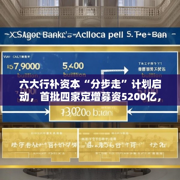 六大行补资本“分步走”计划启动，首批四家定增募资5200亿，财政部拟认购5000亿