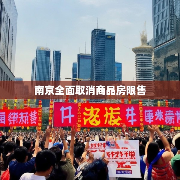 南京全面取消商品房限售