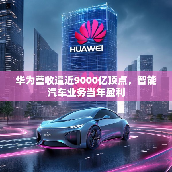 华为营收逼近9000亿顶点，智能汽车业务当年盈利