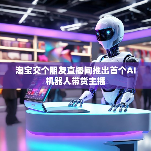 淘宝交个朋友直播间推出首个AI机器人带货主播