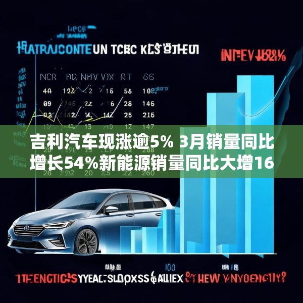 吉利汽车现涨逾5% 3月销量同比增长54%新能源销量同比大增167%
