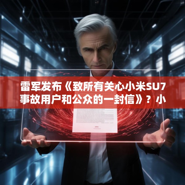 雷军发布《致所有关心小米SU7事故用户和公众的一封信》？小米：假的