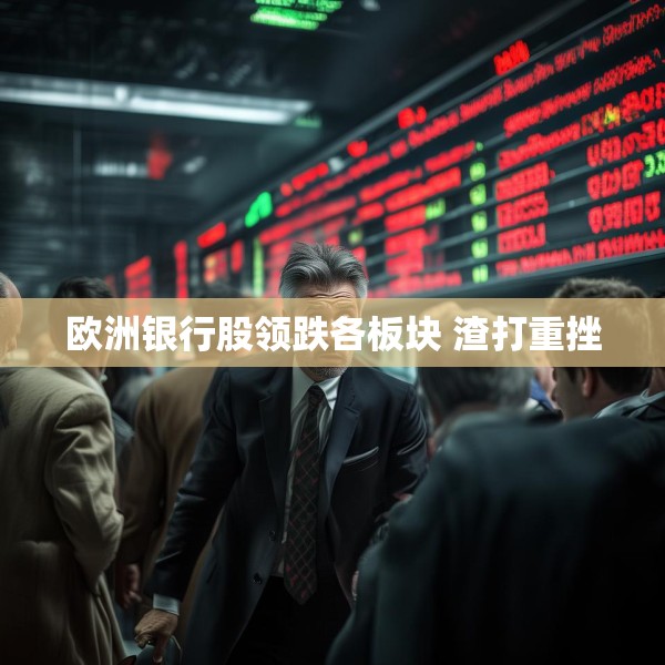 欧洲银行股领跌各板块 渣打重挫
