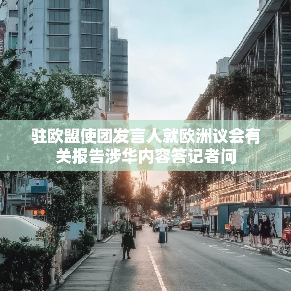 驻欧盟使团发言人就欧洲议会有关报告涉华内容答记者问