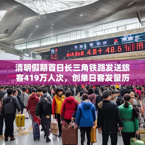 清明假期首日长三角铁路发送旅客419万人次，创单日客发量历史新高