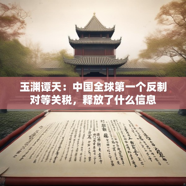 玉渊谭天：中国全球第一个反制对等关税，释放了什么信息