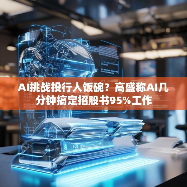 AI挑战投行人饭碗？高盛称AI几分钟搞定招股书95%工作
