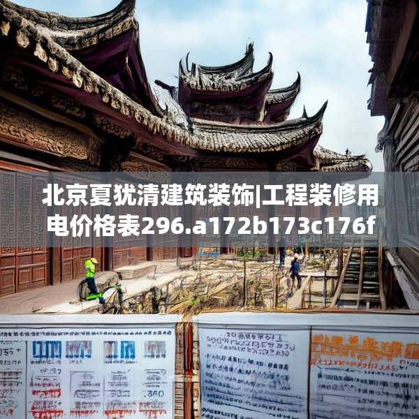 北京夏犹清建筑装饰|工程装修用电价格表296.a172b173c176fgy.183wew