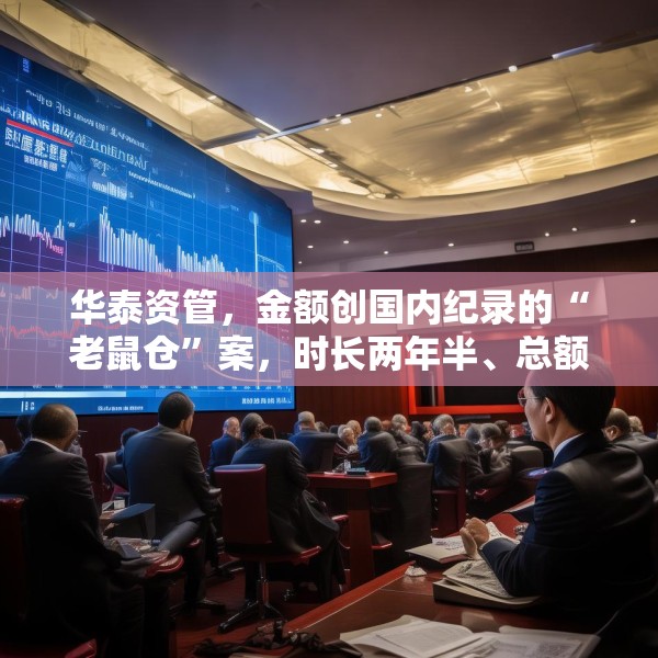 华泰资管，金额创国内纪录的“老鼠仓”案，时长两年半、总额33亿元