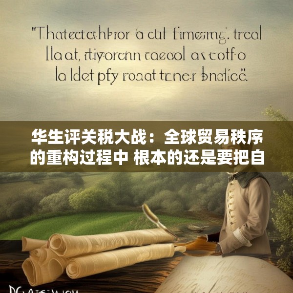 华生评关税大战：全球贸易秩序的重构过程中 根本的还是要把自己的事情做好