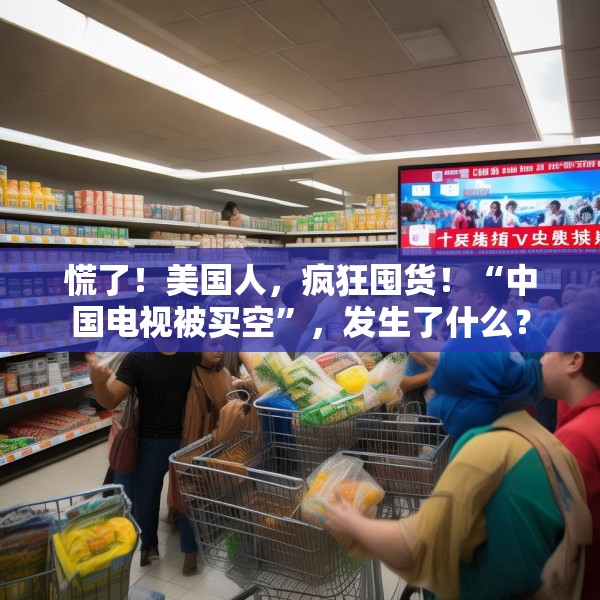 慌了！美国人，疯狂囤货！“中国电视被买空”，发生了什么？